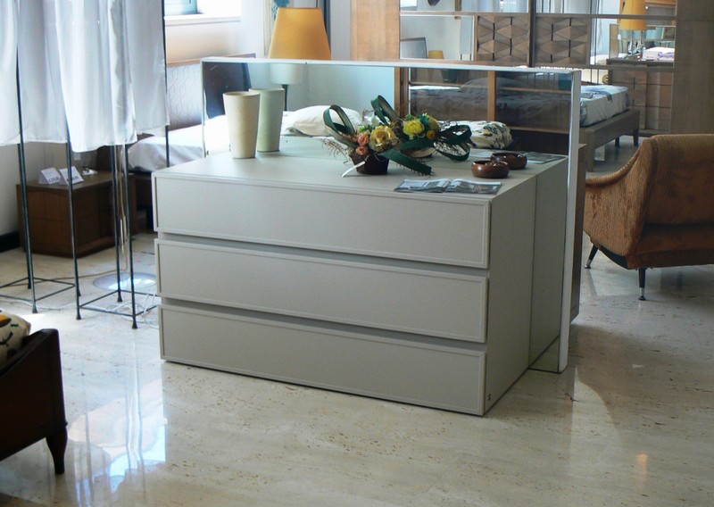 Credenza 2 ante 3 ripiani LIONE Pino bianco